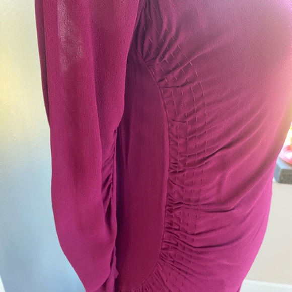 Cynthia Vincent Ruched One Shoulder Cocktail Dress - Picture 9 of 13